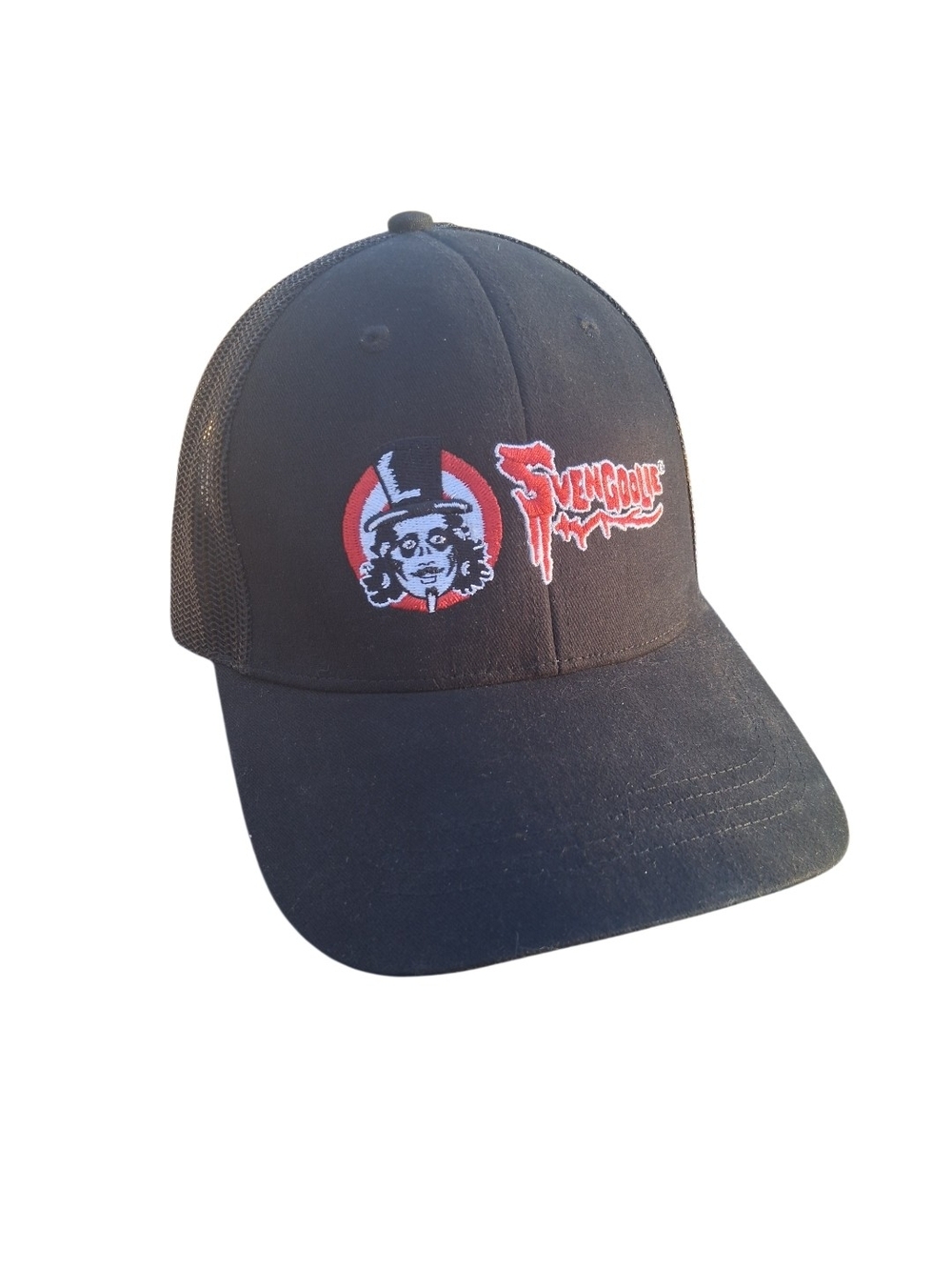 Vintage Black Svengoolie Adjustable Mesh Snapback Hat/MeTV